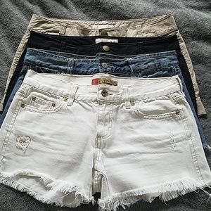 Womans jean Shorts Denim white black khaki